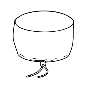 Meditationskissen mit Kordelzug