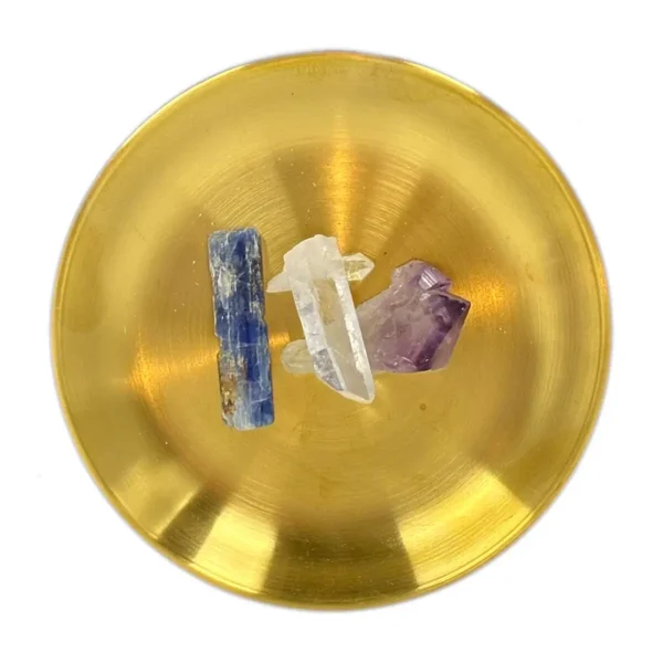 Kristall-Set Meditation & Energie mit Amethyst, Bergkristall und Blaukyanit
