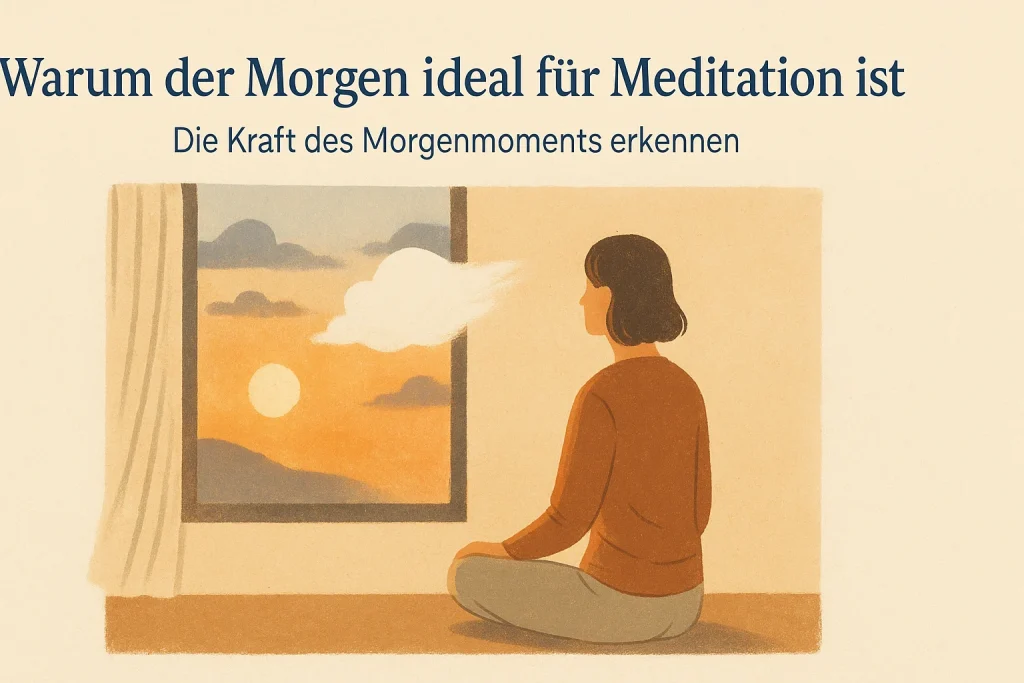 Sonnenaufgang, Person sitzt ruhig am Fenster