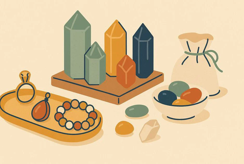 Select crystals according to your wishes and needs