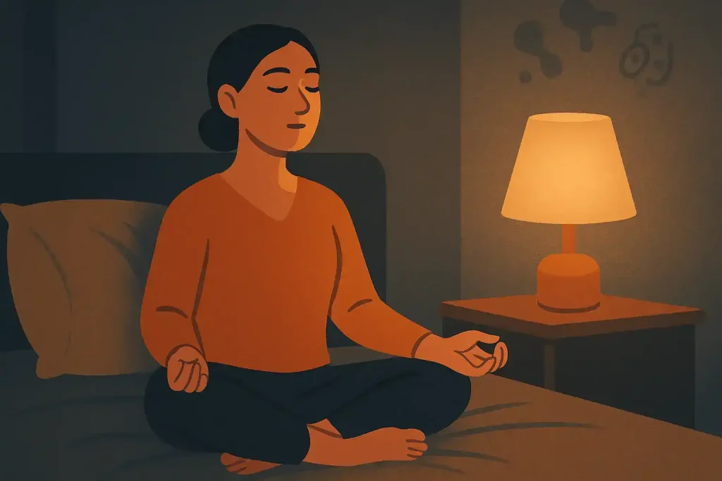 Morgenmeditation unterstützt gesunden und erholsamen Schlaf