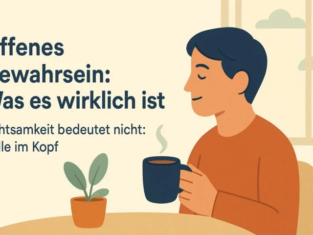 Symbolbild für offenes Gewahrsein und Achtsamkeit im Alltag