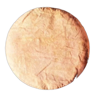 Meditationskissen Swadhisthana Flow in warmem Orange mit feinen Sprenkeln, Zafu, freigestellt