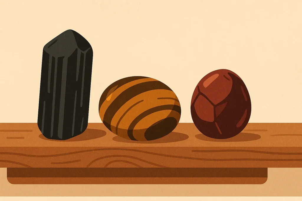 Erdende Kristall-Kombination