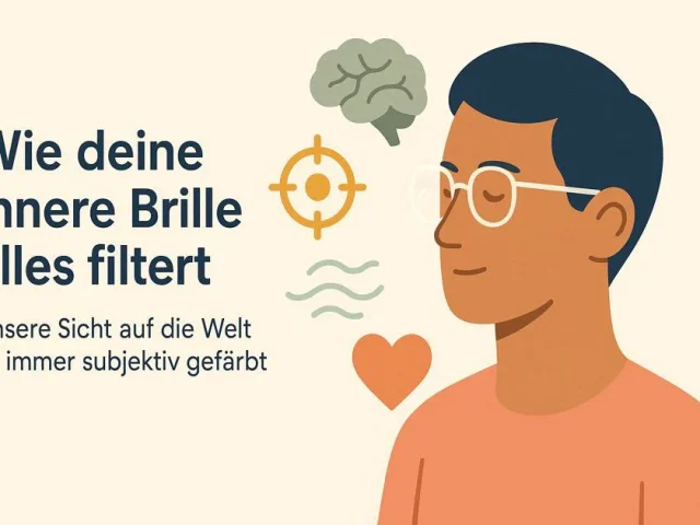 Unsichtbare Brille als Metapher für subjektive Wahrnehmung