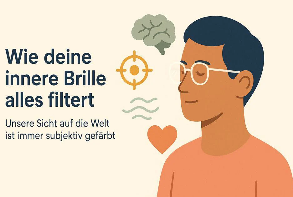 Unsichtbare Brille als Metapher für subjektive Wahrnehmung