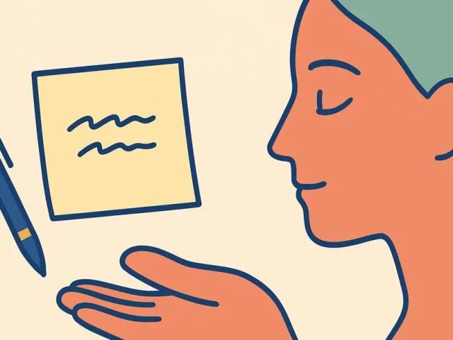 Zettel „Mein Warum“ als Motivation für Meditation