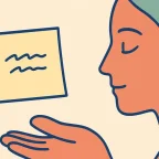 Zettel „Mein Warum“ als Motivation für Meditation