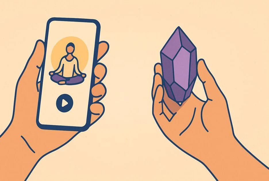 Synergie aus moderner Achtsamkeitsforschung und Kristalltraditionen