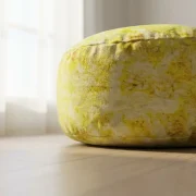 Manipura Strength Gelbes Meditationskissen für das Solarplexus-Chakra – kraftvolle Sitzbasis