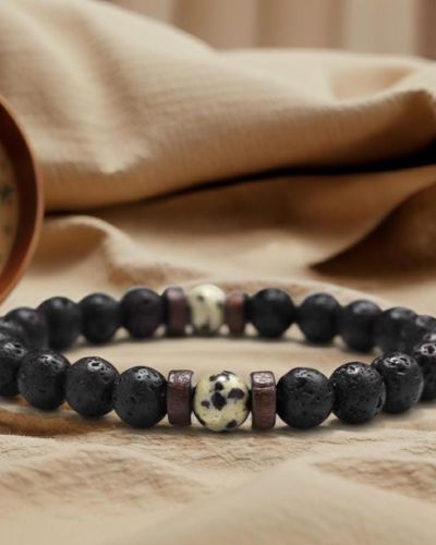 Lava & Howlith Armband