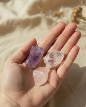 Wassersteine „Liebe & Beziehung“ – Herzöffnung, Vertrauen, Rosenquarz, Amethyst, Bergkristall, Selbstliebe, Geschenk, en