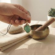 Grüner Fluorit Anhänger