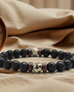 Anti-Stress Armband für Innere Ruhe und Gelassenheit, Unisex Yoga Armband bei Unruhe & Schlafproblemen, Achtsamkeit Gesc