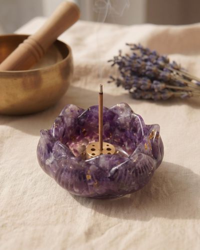 Lotus Schale Amethyst