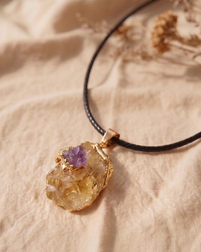 Citrin & Amethyst Talisman